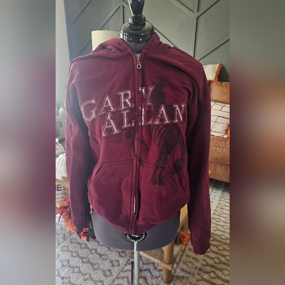 Gary Allan Graphic Zip-Up Hoodie